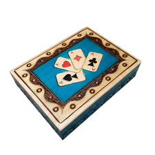 WOODEN DOUBLE PLAYING CARDS