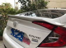 Painted White ABS Spoiler Wing Boot for 2016-2021 Honda Civic Sedan RS