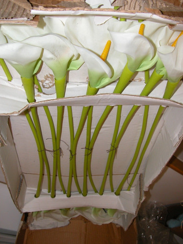 Fabric arum lilies l - arum,