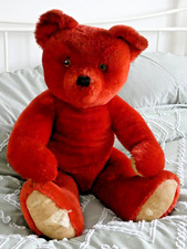 RARE VERY LARGE 28' RED MOHAIR