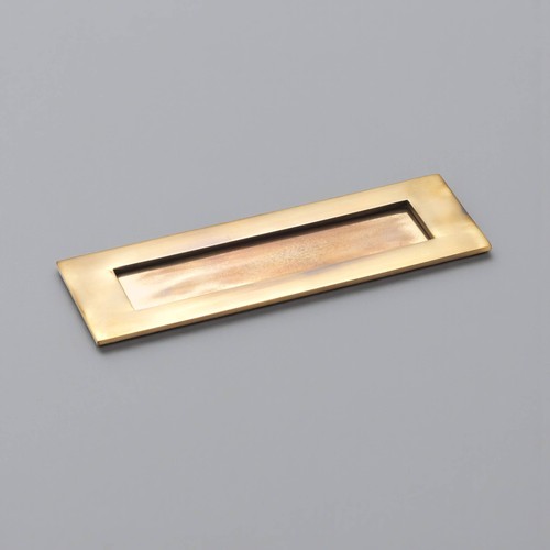 Solid aged brass letter - letter, box