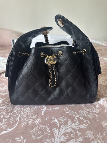 Chanel bag black caviar - 25,