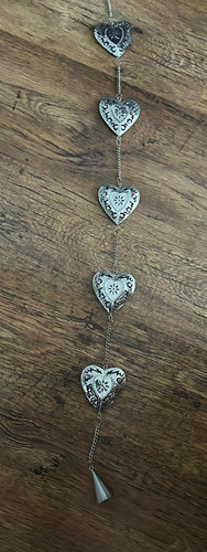 Metal wall hanging - wall, silver