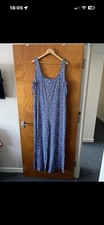 Blue And White Printed