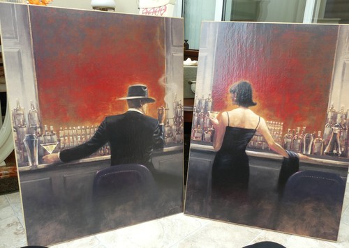 Wood mounted canvas prints - wood,