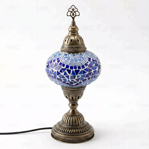Blue turkish mosaic table - turkish,