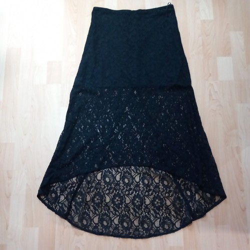 Topshop black sheer skirt with - topshop,