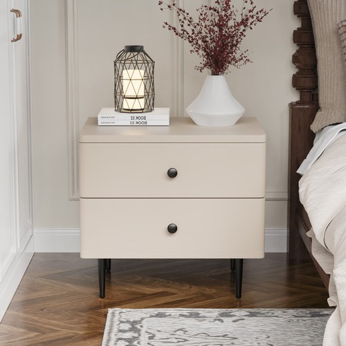 Champagne color double drawer