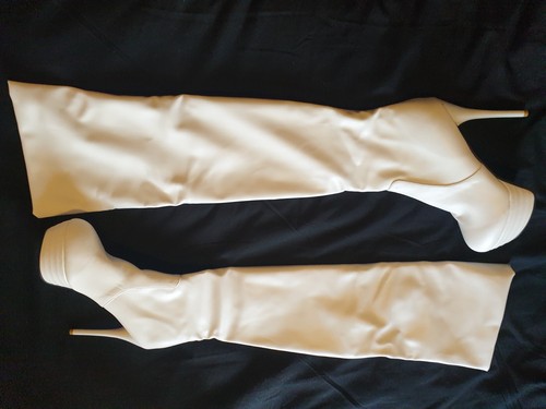 Thigh high boots white eu43 - high,