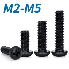 M2 M2.5 M3 M4 M5 Black Pozi