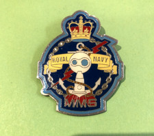 MMS Royal Navy Crown & Anchor Large Pin Badge