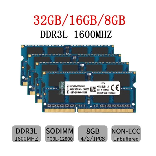 Kingston 32gb 16gb ddr3l - 16gb, 8g