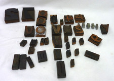 LOT OF 38 VINTAGE LETTERPRESS