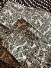 Pair Of H & M Home Green Patterned Cushion Covers