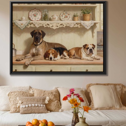 Dog canvas print great - canvas,
