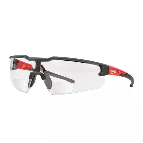 Clear bifocal safety - clear, +2.50