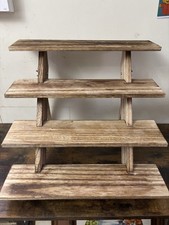 Small Retail Display Shelves Shelf Rack for Rustic Farmers Market Craft Show