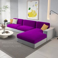 Soft Velvet Sofa Seat Cushion