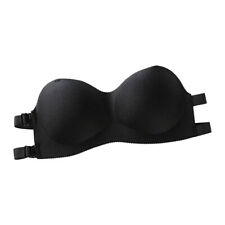 Strapless Padded Push Up Bra Clear Back Straps Bra Invisible Breathable Summer