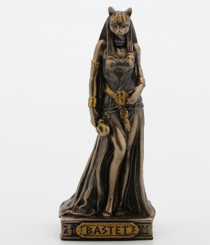 Bastet egyptian bronze - egyptian,