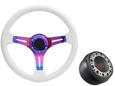 White Neo Chrome TS Steering