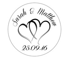 Personalised round wedding - personalised,
