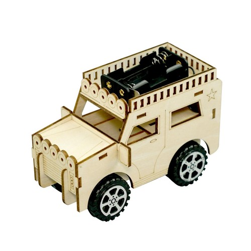 Wooden car model kit toy - wooden,