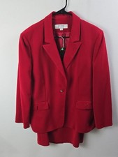 Tahari ASL  Red One Button