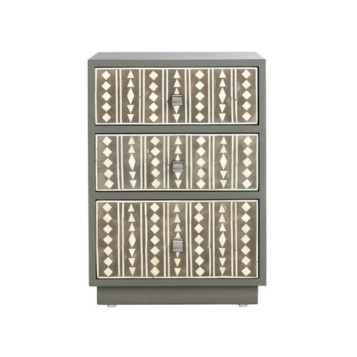 Grey bone inlay - grey, table
