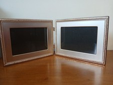 Shudehill double silver plated rope border photo frame