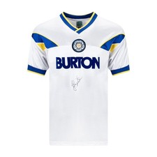 John Sheridan Signed Leeds United 1986 Home Shirt Leeds Autograph COA