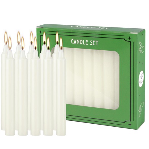 20pcs ivory dinner candles - ivory,