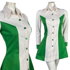VTG 60S 70S WHITE GREEN DAGGER