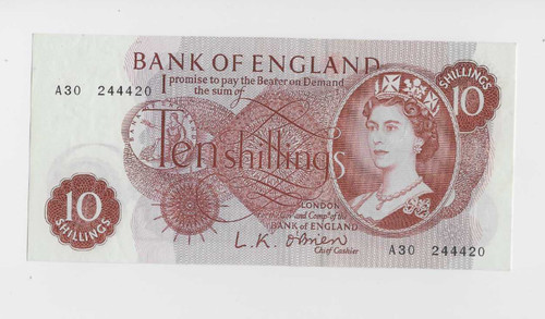 1961 bank england ten - 1961,