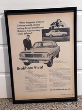 Framed original Classic Car Ad