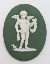 VICTORIAN WEDGWOOD CUPID WITH
