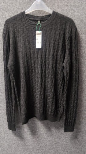 Benetton mens black jumper - black,