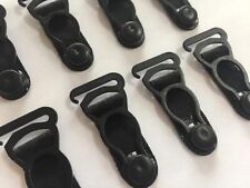 Detachable metal suspender clip. 15mm. Strong steel garter grip with a hook