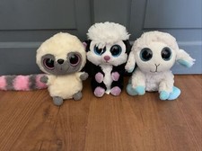 3x Big Eyes soft Toys - Beanie