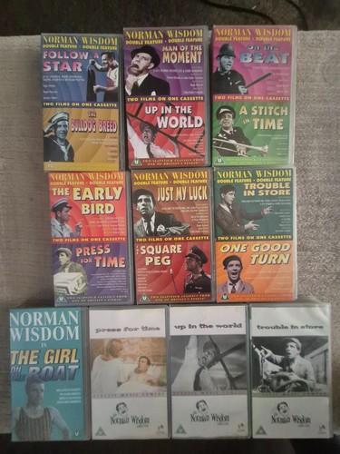 Norman wisdom vhs collection - norman,