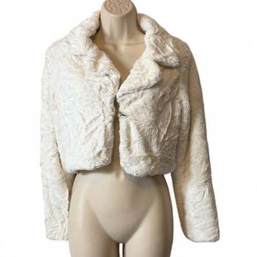 Vintage y2k cream faux - vintage, fur