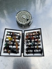 50+ Vintage Wet Flies.  Efgeeco John Goddard fly box.  Olympus 4340 Reel.     