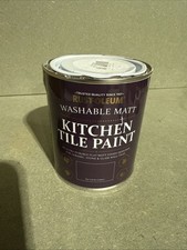 Rust-Oleum White water resistant Kitchen Tile Paint in Matt Finish-Cotton-White