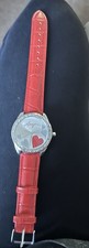 Ladies Red Morgan Watch Needs A New Battery Great Condition