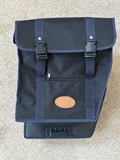 Mirage Black and Navy Double Panniers Bag for Bike Rear Rack