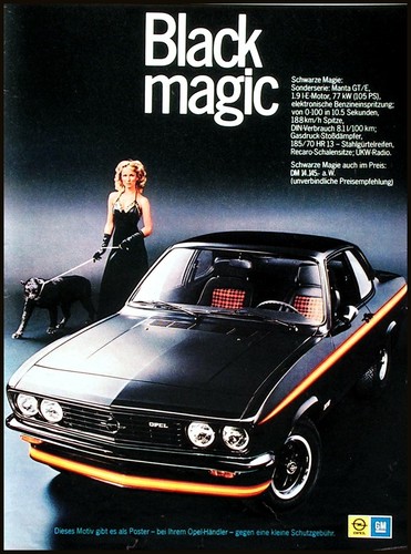 Opel manta black magic - opel,