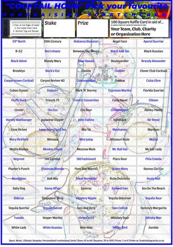 Fundraising scratch cards - fundraising, 12