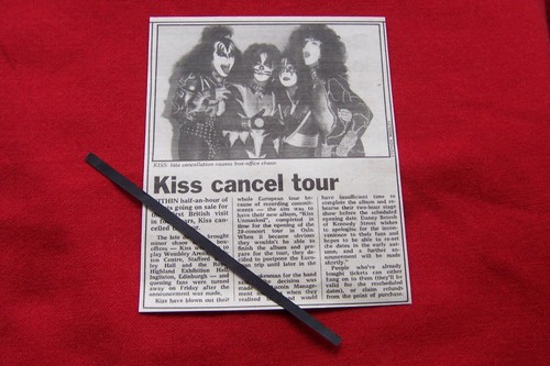 Kiss cancel tour 1980 - tour,