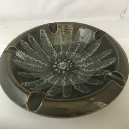 Lotus studio pottery ashtray - studio,