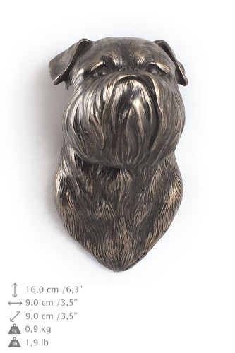Brussels griffon statuette - griffon,,